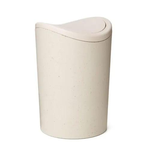 Miniatura 3 de Superio MIni - Bote de basura para baño con tapa, cubo de basura mini gris moderno con tapa abatible (1 1/2 galones, 6 litros) bote de basura