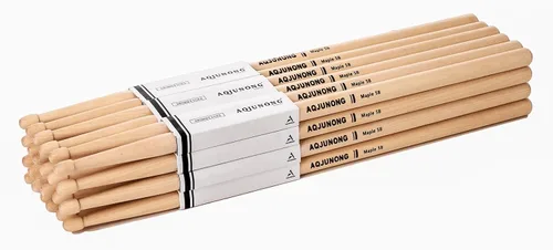 Miniatura 9 de Baquetas AQJUNONG, 12 pares de baquetas de arce 2B Punta clásica de madera de arce, tambor acústico, juego electrónico, accesorios de percusión
