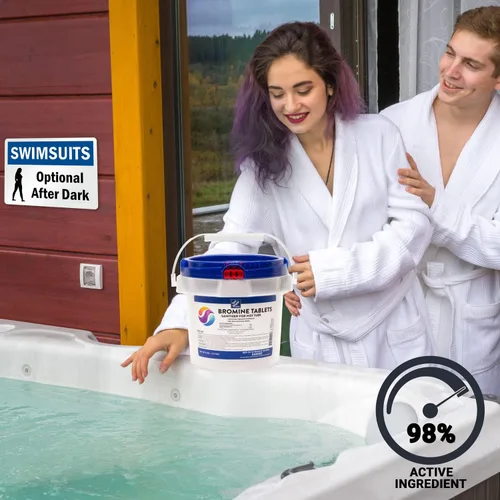 Miniatura 4 de [5 libras] Tabletas de bromo para jacuzzis y spas Bromación Tabletas