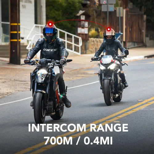 Miniatura 7 de Sena 5R LITE Auriculares de intercomunicación Bluetooth bidireccionales HD para motocicleta, paquete doble