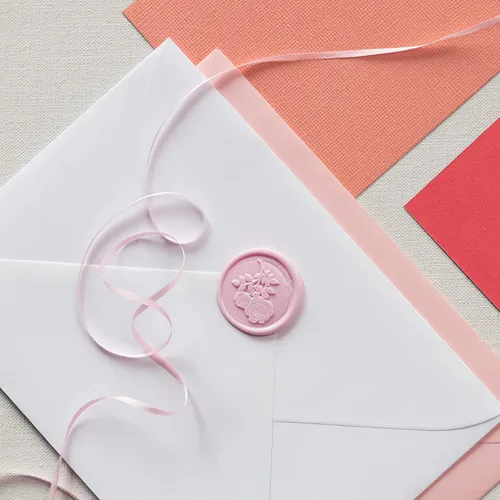 Miniatura 6 de Kit de 500 piezas de sello de cera - Cuentas de sello octogonales rosas con 4 velas de té y 1 cuchara para derretir cera para manualidades, cartas
