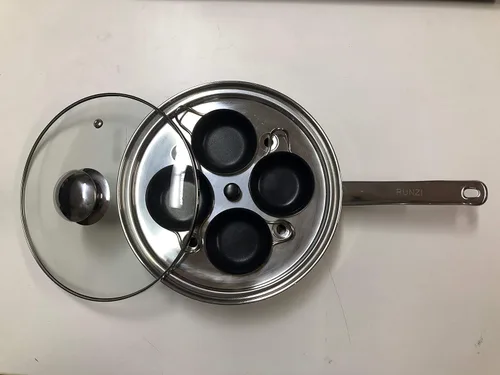 Miniatura 6 de Sartén escalfadora de huevos, olla de huevos escalfados de acero inoxidable, perfecta para hacer huevos escalfados, juego de utensilios de cocina