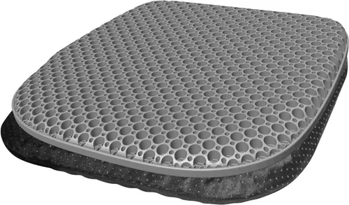 Miniatura 10 de EVEME Cojín de asiento de gel para sentarse durante mucho tiempo con funda antideslizante, cojín de asiento refrescante, diseño de panal