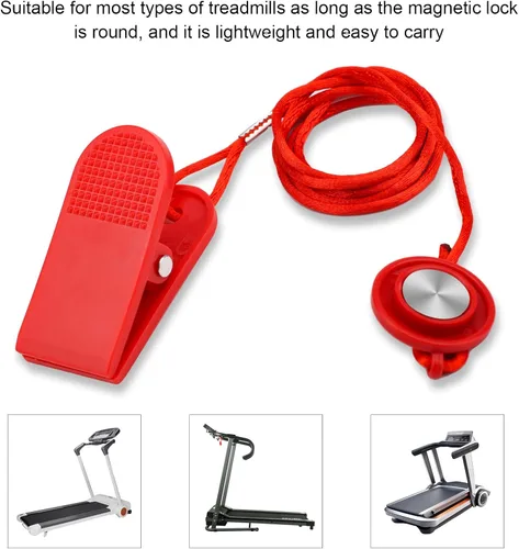 Miniatura 4 de NQEUEPN 2pcs Universal Treadmill Magnet Safety Key, Emergency Stop Lock Magnetic Safety Switch Replacement for Most Running Machines