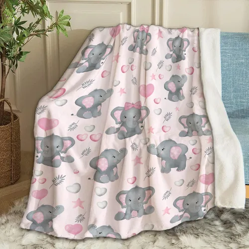 Miniatura 52 de Manta de bebé personalizada con nombre, manta personalizada con nombre de elefante, regalos para recién nacidos, mantas súper suaves para cama