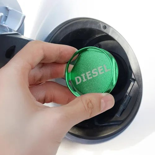 Miniatura 5 de Tapa de combustible diésel de aluminio, tapa magnética de gas de tanque de aluminio más grande actualizada para camiones RAM (2013-2019) 1500 2500