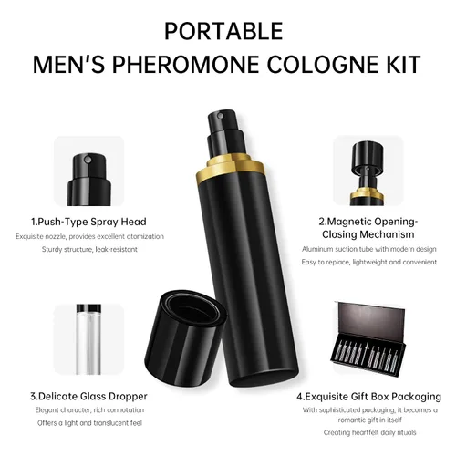 Miniatura 6 de MAJESTY'S SECRET PHEROMAX Set de regalo de colonia de lujo para hombre – Mini Eau de Parfum Discovery Collection (10 x 0.34 fl oz) – Set de regalo