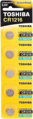 Miniatura 8 de Toshiba Batería CR1216 3V Litio Moneda Celda (15 Baterías)