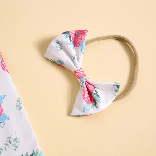 Miniatura 9 de Aruzig Conjunto de ropa con camisa y pantalones florales para niñas pequeñas