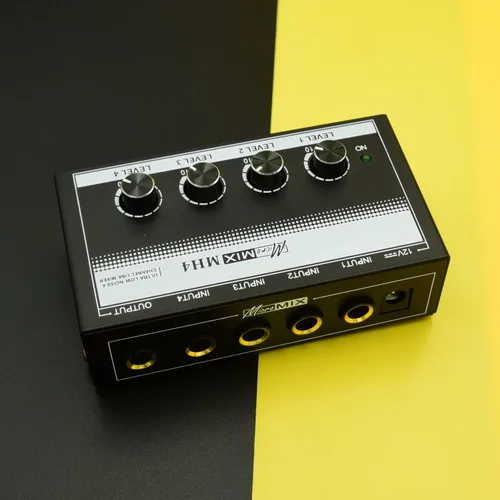 Miniatura 6 de mix electronic organ accompaniment 6.35 ts 0.256 in jack bass mono micrófono 1/4 pulgadas Guitarra micrófono profesional Mezclador de sonido de bajo