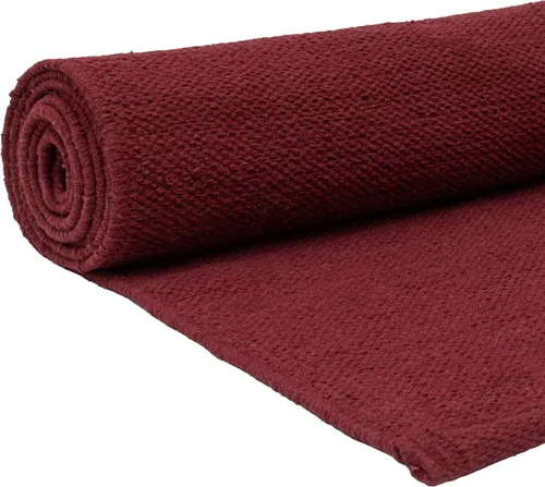 Miniatura 9 de Live Well 360 Tapete de yoga hecho a mano de algodón orgánico, no tóxico, sin productos químicos y totalmente natural, tapete de yoga de tela