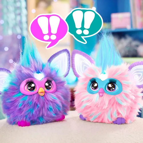 Miniatura 7 de Furby Cotton Candy, 15 accesorios de moda, juguetes de peluche interactivos para niñas y niños de 6 años en adelante, animatronic activado por voz