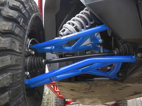 Miniatura 6 de SuperATV Brazos delanteros A inferiores de alta holgura resistentes para Polaris RZR XP Turbo/XP 4 Turbo 2016-2021, color negro, incluye rótulas