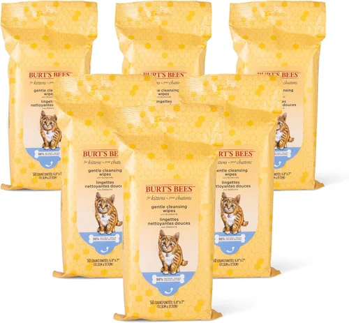 Miniatura 11 de Burt's Bees for Pets Toallitas de aseo para gatos con suero de leche y miel, toallitas de baño sin agua para limpieza de cara, patas, cola y pelaje