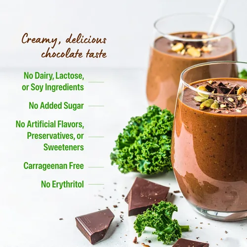 Miniatura 4 de Orgain - Proteína orgánica vegana en polvo + verduras, chocolate cremoso con sabor a budín de fresa - 21 g de proteína a base de plantas, sin