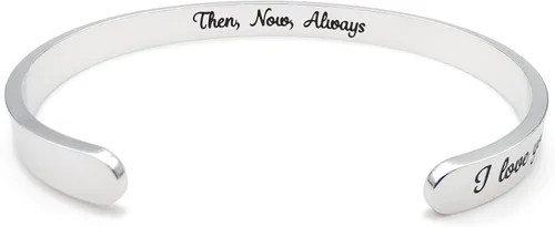 Miniatura 19 de Dczosily Pulseras inspiradoras para mujer, de acero inoxidable, pulseras motivacionales, regalos personalizados para mejores amigas