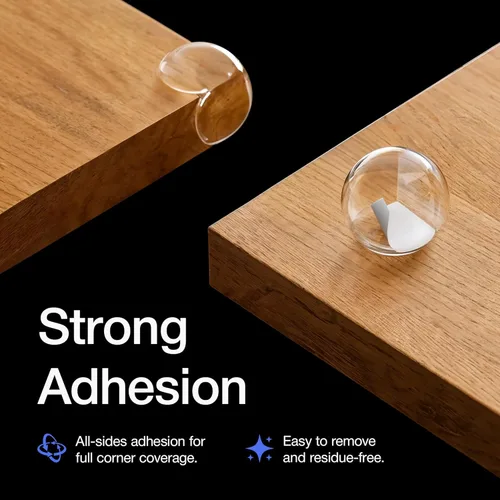 Miniatura 5 de Protector de esquinas para bebés, seguridad para bordes de muebles y topes, amortiguadores a prueba de bebés para cubrir bordes afilados de muebles