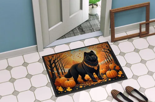 Miniatura 4 de Caroline's Treasures DAC1036MAT - Tapete negro para puerta delantera, 18 x 27 pulgadas, para interiores y exteriores, para entrada, antideslizante