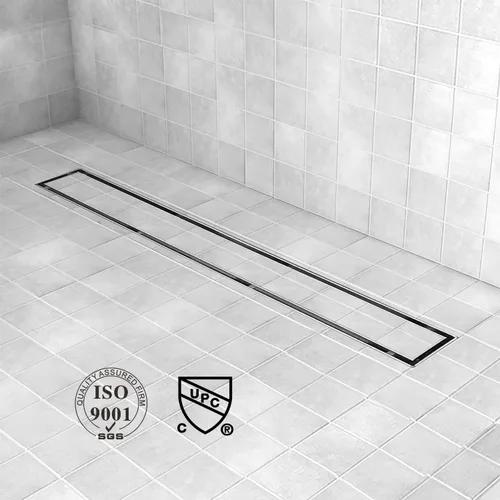 Miniatura 5 de Drenaje de ducha lineal, drenaje de 24 pulgadas con panel 2 en 1 con inserto de azulejos, drenaje de piso de ducha de acero inoxidable 304