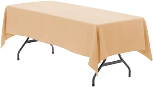Miniatura 38 de Your Chair Covers - Mantel rectangular de poliéster de 90 x 132 pulgadas, color morado, mantel de boda sin costuras de alta calidad para mesas