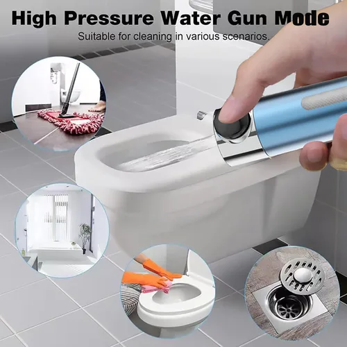Miniatura 4 de Cabezal de ducha con mano, cabezales de ducha filtrados de alta presión, alto flujo incluso con baja presión de agua, cabezal de ducha de mano, Azul