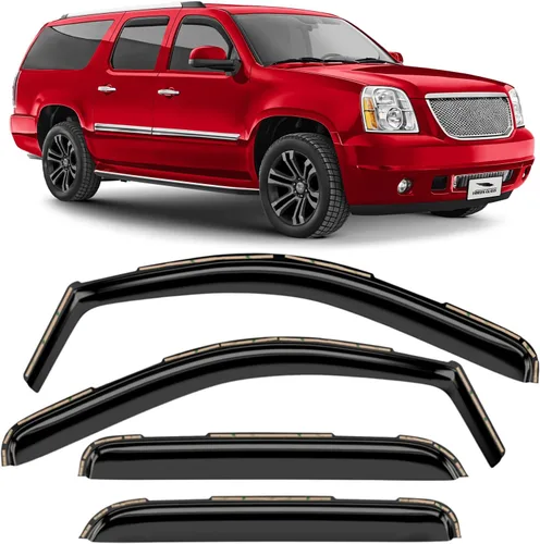 Miniatura 8 de Voron Glass - Protectores de lluvia extra duraderos en canal para Ford Escape 2013-2019, deflectores de ventana, viseras de ventilación, 4 piezas