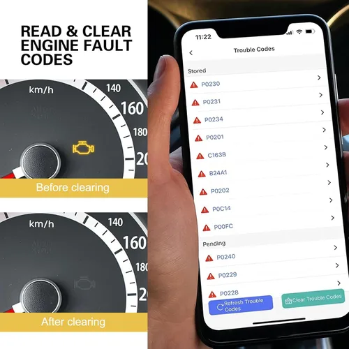 Miniatura 4 de Escáner de diagnóstico Bluetooth OBD2 para automóvil, ELM327 Herramienta de lectura y reinicio de código de motor, dispositivo de monitor de datos