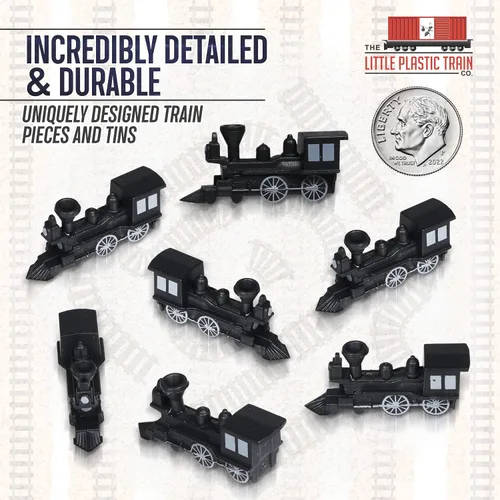 Miniatura 3 de Midnight Express Deluxe - Juego de tren de mesa Piezas de jugador para boleto para montar y otros juegos de mesa de tren para adultos, familiares