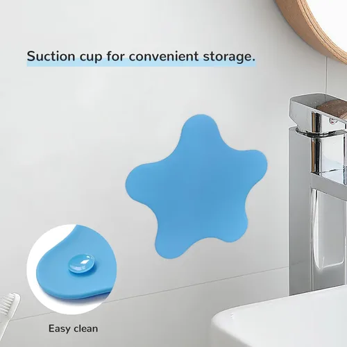 Miniatura 2 de Paquete de 2 tapones de drenaje para bañera, adorable cubierta universal de silicona para drenaje de baño, regalo para bebés, hermosa ilustración