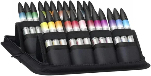 Miniatura 6 de Winsor & Newton ProMarker - Juego de marcadores de acuarela, 6 unidades, tonos básicos
