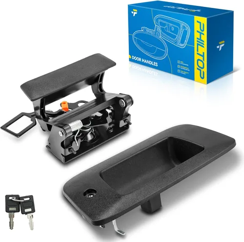 Miniatura 25 de PHILTOP Manija de puerta exterior 3 piezas delantera izquierda y derecha y trasera derecha para Chevy Express 1500/2500/3500, reemplaza # 79320