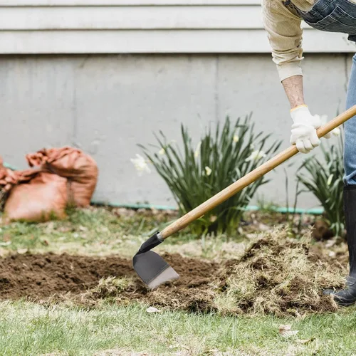 Miniatura 2 de YARNOW Herramienta de azada de jardín resistente, herramienta de deshierbe y aflojamiento de suelo de acero sólido para jardinería en el patio
