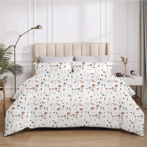 Miniatura 17 de Juego de funda de edredón color burdeos, tamaño Twin, 1 funda de edredón con 2 fundas de almohada, 3 piezas, funda de edredón con cierre