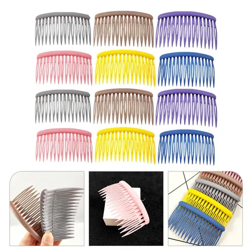 Miniatura 6 de 12 peines laterales para mujer, peinetas de peluquería para peinar, elegantes peines para uso doméstico, adecuados para todo tipo de cabello, peines