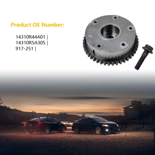 Miniatura 5 de Distribución de la válvula variable del motor (VVT) Engranaje del piñón Phaser del árbol de levas Apto para Honda 2008-2012 Accord, 2012-2014