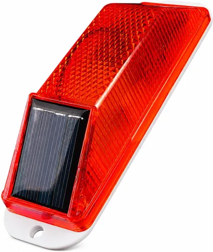 Miniatura 8 de Luz de advertencia estroboscópica solar: Lámpara de advertencia LED sensible de alto brillo impermeable IP65 intermitente faro de barricada Luz Wihte