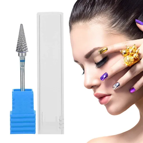 Miniatura 4 de Broca de manicura de acero de tungsteno para arte de uñas, brocas eléctricas para manicura y pedicura, cabeza de molienda, herramientas de arte