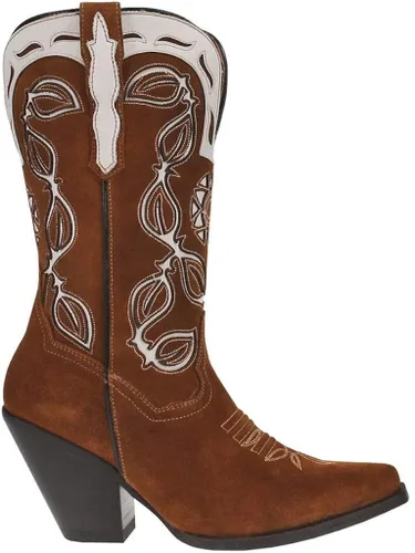 Miniatura 3 de Dan Post Boots Womens Moni Tool-Inlay Snip Toe Boots Mid Calf Mid Heel 2-3" - Brown