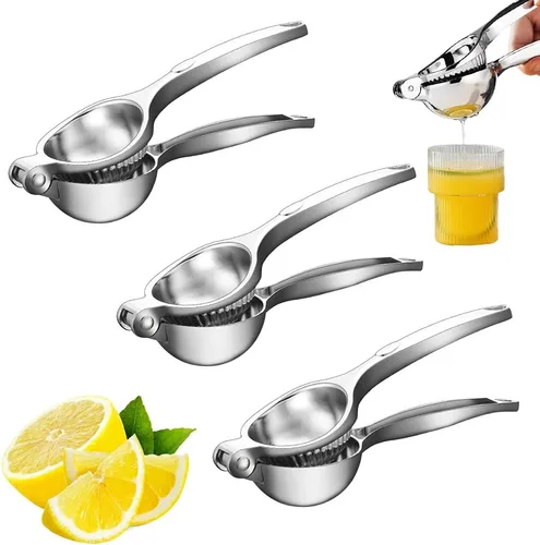 Miniatura 12 de Exprimidor de limón, exprimidor de limón de mano de acero inoxidable, exprimidor de cítricos, accesorios de cocina manual 2025, exprimidor de mano