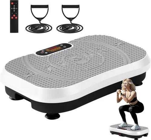 Miniatura 11 de SoftGym Waver Vibration Plate Exercise Machine for Lymphatic Drainage Weight Loss,120 Speed Levels Vibrating Platform with Resistance