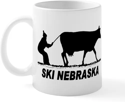 Miniatura 64 de CafePress I Love Nebraska Taza de café de cerámica de 11 oz (11.0 fl oz)