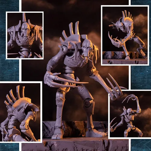Miniatura 11 de McFarlane Toys Warhammer 40,000 Necron Flayed One Artist Proof Figura de acción de 7 pulgadas