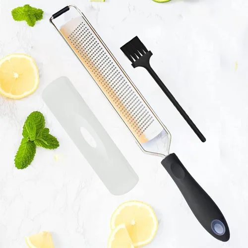 Miniatura 9 de 2 en 1 diseñado por chefs limón parmesano queso rallador y triturador de alimentos – herramienta esencial de cocina espiralizador perfecto