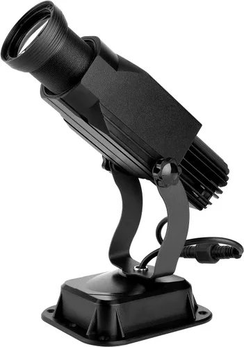 Miniatura 8 de HILITING - Proyector LED GOBO de 30 W, proyector de logotipo publicitario de 2400 lúmenes, incluye GOBO de vidrio personalizado, logotipo Blanco