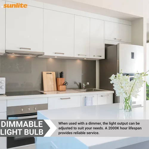 Miniatura 5 de Sunlite Q35/GY8/120V Bombilla halógena T3.5 de 35 vatios de un solo extremo, 300 lúmenes, 120 voltios, base GY8 (bi-pin), transparente, vida útil