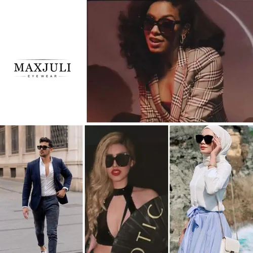Miniatura 2 de MAXJULI Oversized Sunglasses for Women Men UV Protection 8056