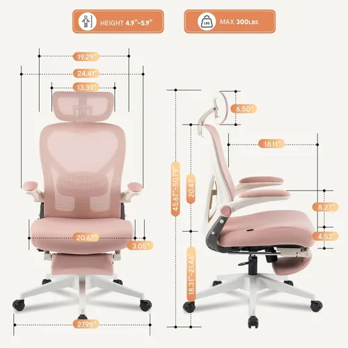 Miniatura 3 de FLEXISPOT Foldex - Silla de oficina ergonómica, silla plegable para espacios pequeños con soporte lumbar, reposabrazos abatibles, reposacabezas 3D