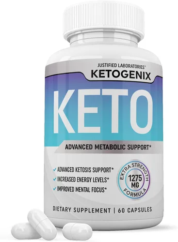 Ketogenix Keto Pills 1275 mg Fórmula nueva y mejorada que contiene vinagre de sidra de manzana, aceite de oliva extra virgen en polvo, hoja de té