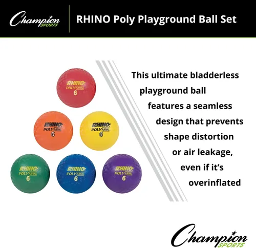 Miniatura 12 de Champion Sports Juego de bolas de juegos de polietileno