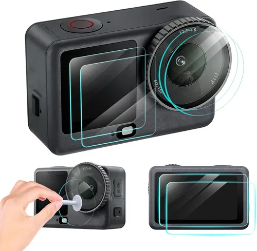 Miniatura 11 de Protector de pantalla de lente para DJI Osmo Action 6, accesorios con kit de instalación de alineación automática (paquete de 3), protector